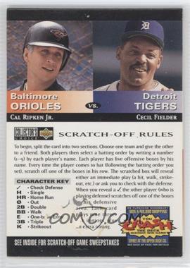 1994 Upper Deck Collector's Choice - You Crash the Deck Scratch-Off #_CRCF - Cal Ripken Jr., Cecil Fielder