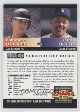 1994 Upper Deck Collector's Choice - You Crash the Deck Scratch-Off #_CRCF - Cal Ripken Jr., Cecil Fielder