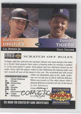 1994 Upper Deck Collector's Choice - You Crash the Deck Scratch-Off #_CRCF - Cal Ripken Jr., Cecil Fielder