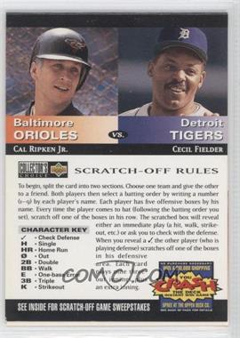 1994 Upper Deck Collector's Choice - You Crash the Deck Scratch-Off #_CRCF - Cal Ripken Jr., Cecil Fielder