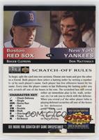 Don Mattingly, Roger Clemens [Good to VG‑EX]