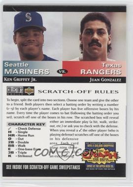 1994 Upper Deck Collector's Choice - You Crash the Deck Scratch-Off #_KGJG - Ken Griffey Jr., Juan Gonzalez