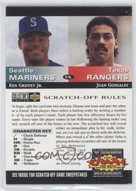 1994 Upper Deck Collector's Choice - You Crash the Deck Scratch-Off #_KGJG - Ken Griffey Jr., Juan Gonzalez