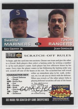 1994 Upper Deck Collector's Choice - You Crash the Deck Scratch-Off #_KGJG - Ken Griffey Jr., Juan Gonzalez