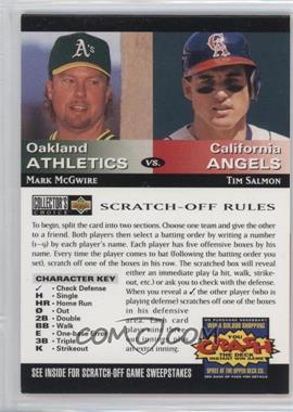 1994 Upper Deck Collector's Choice - You Crash the Deck Scratch-Off #_MMTS - Mark McGwire, Tim Salmon [Noted]