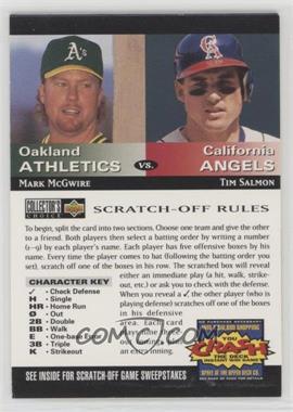 1994 Upper Deck Collector's Choice - You Crash the Deck Scratch-Off #_MMTS - Mark McGwire, Tim Salmon [Noted]