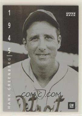 1994 Upper Deck General Motors Ken Burns Baseball: The American Epic - GM Dealership [Base] #4 - Hank Greenberg