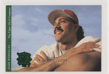 1994 Upper Deck Iooss Collection All-Star Jumbos - [Base] #25 - Juan Gonzalez