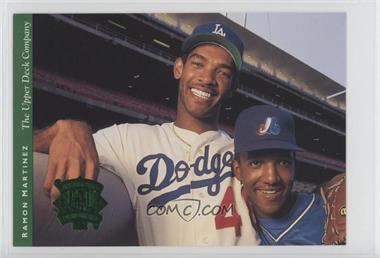 1994 Upper Deck Iooss Collection All-Star Jumbos - [Base] #32 - Ramon Martinez, Orel Hershiser (Posed with Pedro Martinez)