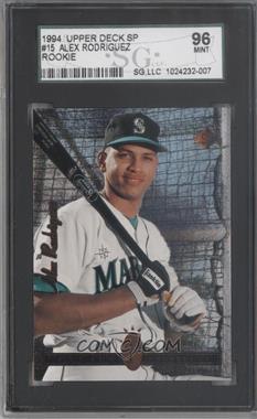 1994 Upper Deck SP - [Base] #15 - Alex Rodriguez [SGC 9 MINT]