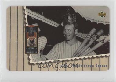 1994 Upper Deck/GTS Mickey Mantle Baseball Heroes Phone Cards - [Base] - Sample #5 - 1956 - Triple Crown Season