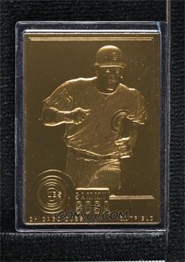 1995-10 Danbury Mint 22K Gold - [Base] #_SASO - Sammy Sosa (Running)