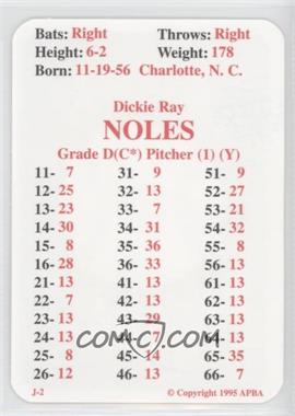 1995 APBA Baseball 1980 Season Reprint - [Base] #_DINO - Dickie Noles
