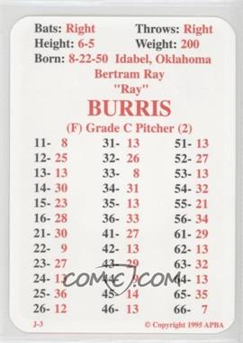 1995 APBA Baseball 1980 Season Reprint - [Base] #_RABU - Ray Burris