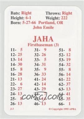 1995 APBA Baseball 1994 Season - [Base] #_JOJA - John Jaha