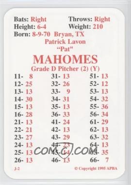 1995 APBA Baseball 1994 Season - [Base] #_PAMA - Pat Mahomes