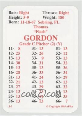 1995 APBA Baseball 1994 Season - [Base] #_TOGO.2 - Tom Gordon