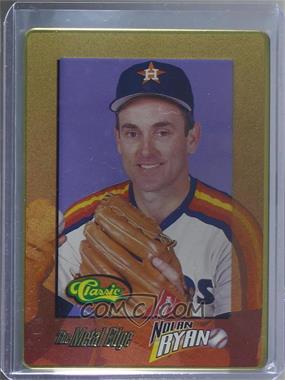 1995 Classic Metallic Impressions Nolan Ryan The Metal Edge - [Base] #9 - Nolan Ryan