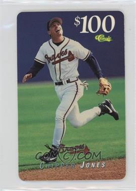 1995 Classic Phone Cards - [Base] - $100 #_CHJO.3 - Chipper Jones (No Expiration Date)
