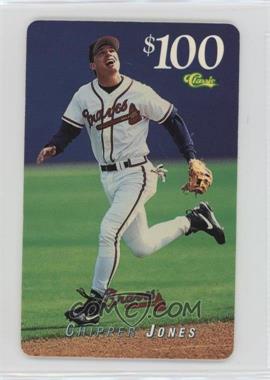 1995 Classic Phone Cards - [Base] - $100 #_CHJO.3 - Chipper Jones (No Expiration Date)