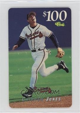 1995 Classic Phone Cards - [Base] - $100 #_CHJO.3 - Chipper Jones (No Expiration Date) [EX to NM]