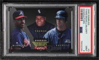 Fred McGriff, Frank Thomas, Jeff Bagwell [PSA 9 MINT]