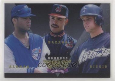 1995 Donruss - Dominators #4 - Roberto Alomar, Carlos Baerga, Craig Biggio