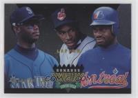 Ken Griffey Jr., Kenny Lofton, Marquis Grissom [EX to NM]