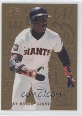 1995 Flair - Hot Numbers #3 - Barry Bonds