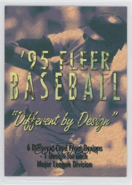 1995 Fleer - Ad Card #ADCA - Ad Card