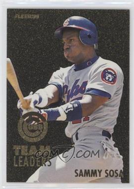 1995 Fleer - Team Leaders #16 - Sammy Sosa, Steve Trachsel