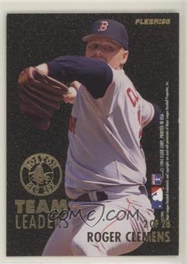 1995 Fleer - Team Leaders #2 - Mo Vaughn, Roger Clemens