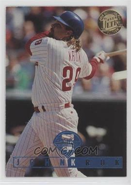 1995 Fleer Ultra - [Base] - Gold Medallion Edition #421 - John Kruk