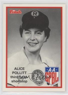1995 Fritsch All-American Girls Professional Baseball League Series 1 - [Base] #156 - Alice Pollitt