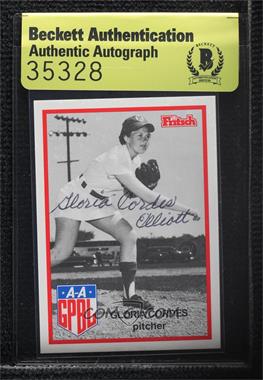 1995 Fritsch All-American Girls Professional Baseball League Series 1 - [Base] #44 - Gloria Cordes [BAS Beckett Auth Sticker]