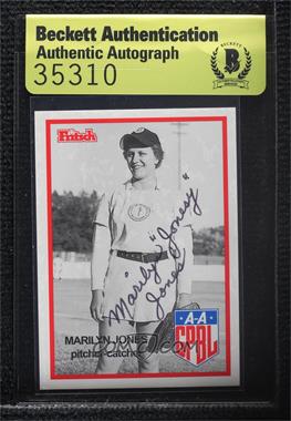 1995 Fritsch All-American Girls Professional Baseball League Series 1 - [Base] #96 - Marilyn Jones [BAS Beckett Auth Sticker]