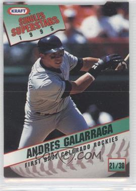 1995 Kraft Singles Superstars - Food Issue [Base] #21 - Andres Galarraga