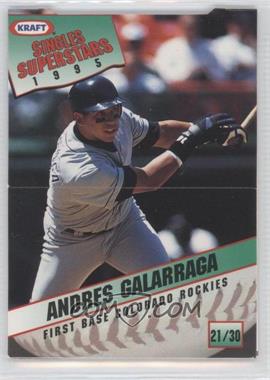 1995 Kraft Singles Superstars - Food Issue [Base] #21 - Andres Galarraga