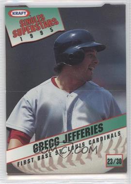 1995 Kraft Singles Superstars - Food Issue [Base] #23 - Gregg Jefferies