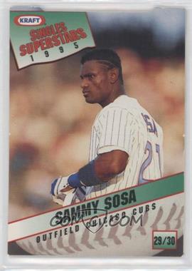 1995 Kraft Singles Superstars - Food Issue [Base] #29 - Sammy Sosa