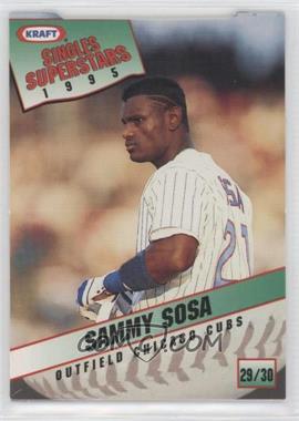 1995 Kraft Singles Superstars - Food Issue [Base] #29 - Sammy Sosa