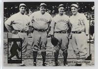 Babe Ruth, Jimmie Foxx, Lou Gehrig, Al Simmons