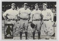 Babe Ruth, Jimmie Foxx, Lou Gehrig, Al Simmons