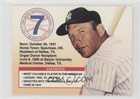 Mickey Mantle (Large Print on Back) [Noted]