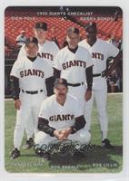 Dick Pole, Bobby Bonds, Wendell Kim, Bob Brenly, Bob Lillis