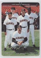 Dick Pole, Bobby Bonds, Wendell Kim, Bob Brenly, Bob Lillis