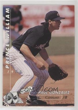 1995 Multi-Ad Prince William Cannons - [Base] #8 - Paul Gonzalez