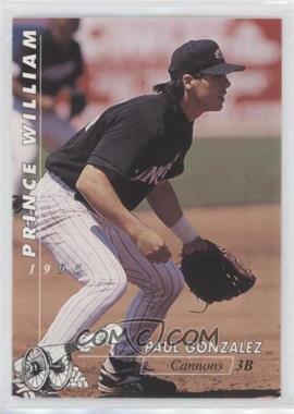 1995 Multi-Ad Prince William Cannons - [Base] #8 - Paul Gonzalez