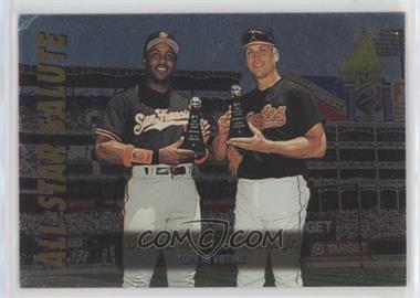 1995 Pinnacle Zenith Edition - All-Star Salute #18 - Barry Bonds, Cal Ripken Jr.