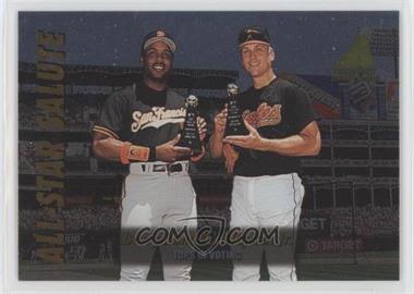 1995 Pinnacle Zenith Edition - All-Star Salute #18 - Barry Bonds, Cal Ripken Jr.